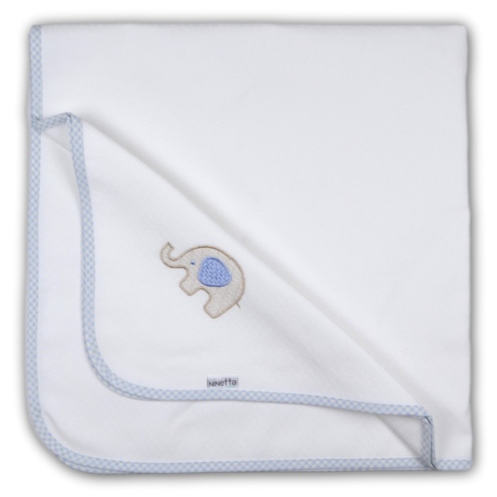 Πάνα Αγκαλιάς Πικέ Με Κέντημα Σιελ Ninetta Bebe