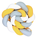 Πάντα Πλεξούδα Γκρι Κίτρινο Λευκό Με Αστέρια Baby Star