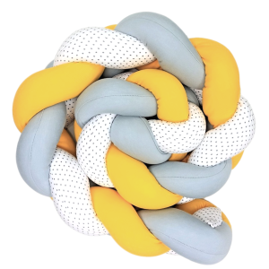 Πάντα Πλεξούδα Γκρι Κίτρινο Λευκό Με Αστέρια Baby Star