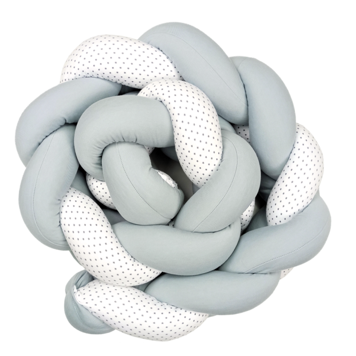 Πάντα Πλεξούδα Γκρι Λευκό Με Αστέρια Baby Star