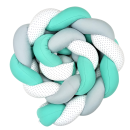 Πάντα Πλεξούδα Μέντα Γκρι Λευκό Με Αστέρια Baby Star