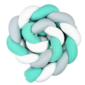 Πάντα Πλεξούδα Μέντα Γκρι Λευκό Με Αστέρια Baby Star