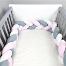 Πάντα Πλεξούδα Ροζ Γκρι Λευκό Αστέρια Baby Star