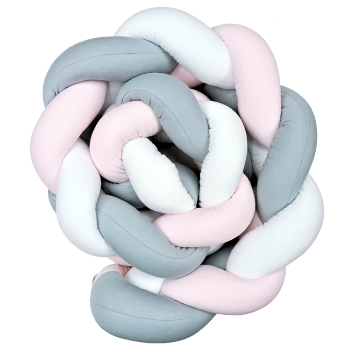 Πάντα Πλεξούδα Ροζ Γκρι Λευκό Baby Star Πάντα Πλεξούδα Ροζ Γκρι Λευκό Baby Star