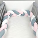 Πάντα Πλεξούδα Ροζ Γκρι Λευκό Baby Star Πάντα Πλεξούδα Ροζ Γκρι Λευκό Baby Star