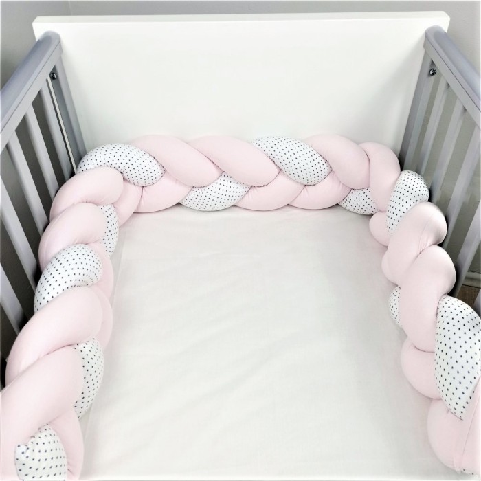 Πάντα Πλεξούδα Σομόν Λευκό Αστέρια Baby Star