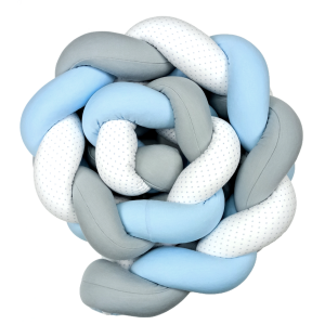 Πάντα Πλεξούδα Σιέλ Γκρι Λευκό Με Αστέρια Baby Star