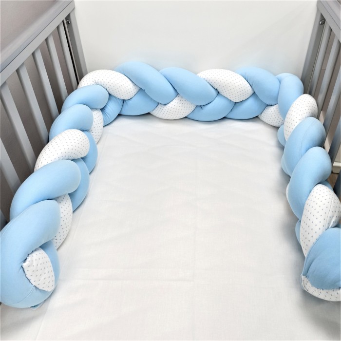 Πάντα Πλεξούδα Σιέλ Λευκό Με Αστέρια Baby Star