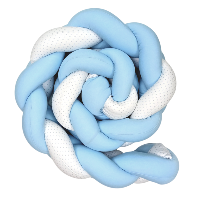 Πάντα Πλεξούδα Σιέλ Λευκό Με Αστέρια Baby Star