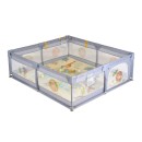 Πάρκο Ορθογώνιο GameZone 150x200 Με Αξεσουάρ Grey Moni