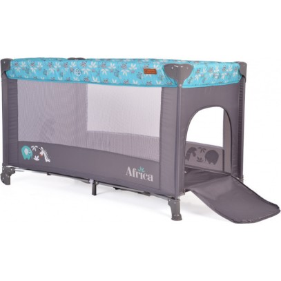 Παρκοκρέβατο 1 Επίπεδου Africa Τιρκουάζ Cangaroo
