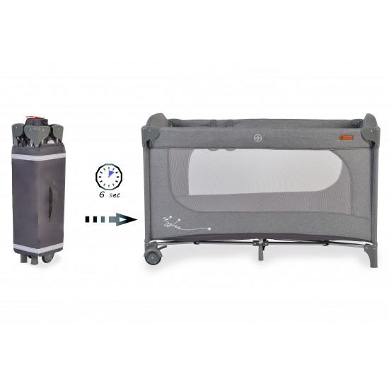 Παρκοκρέβατο 1 Επιπέδου Skyglow 1 Γκρι Cangaroo