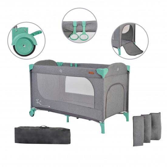 Παρκοκρέβατο 1 Επιπέδου Skyglow 1 Μέντα Cangaroo