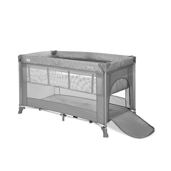 Παρκοκρέβατο 2 Επιπέδων Torino Grey Lorelli