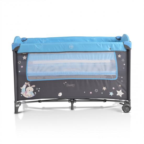 Παρκοκρέβατο 2 Επιπέδων Sleepy Μπλε Moni