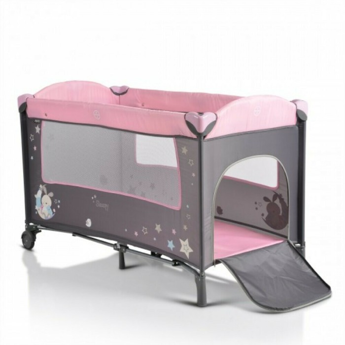Παρκοκρέβατο 2 Επιπέδων Sleepy Pink Moni