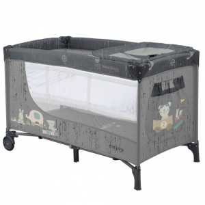 Παρκοκρέβατο Enjoy Grey 808-186 Bebe Stars Παρκοκρέβατο Enjoy Grey 808-186 Bebe Stars