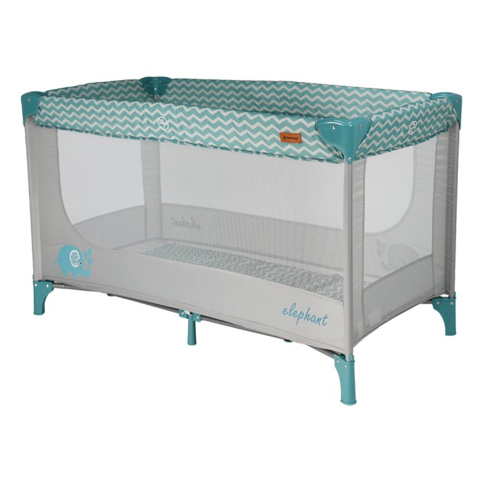 Παρκοκρέβατο 1 Επιπέδου Journey Elephant 884-184 Bebe Stars