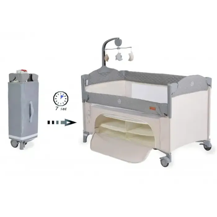 Παρκοκρέβατο 2 Επιπέδων Indiana Grey Cangaroo