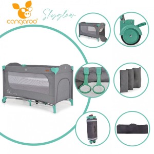 Παρκοκρέβατο 2 Επιπέδων Skyglow Μέντα Cangaroo Παρκοκρέβατο 2 Επιπέδων Skyglow Μέντα Cangaroo