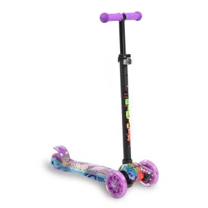 Πατίνι Scooter Rapture Mε Φωτιζόμενες Ρόδες Purple Byox