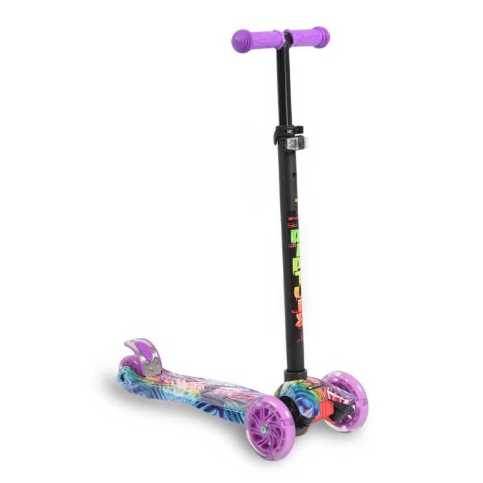 Πατίνι Scooter Rapture Mε Φωτιζόμενες Ρόδες Purple Byox