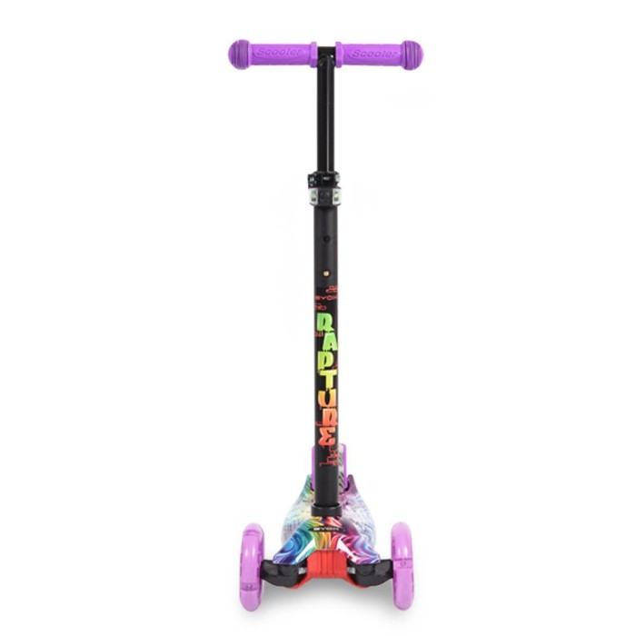 Πατίνι Scooter Rapture Mε Φωτιζόμενες Ρόδες Purple Byox