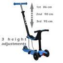 Πατίνι X-Ride 3 σε 1 Μπλε 662-185 Bebe Stars Πατίνι X-Ride 3 σε 1 Μπλε 662-185 Bebe Stars