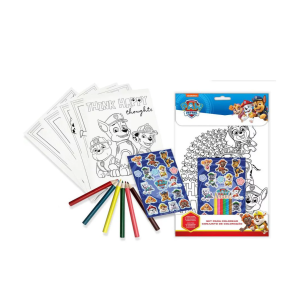Paw Patrol Βιβλίο Ζωγραφικής Και Σετ Αυτοκόλλητα