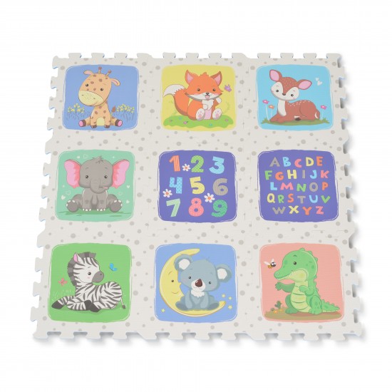 Παζλ Δαπέδου 9τμχ Mat - Safari Educational Moni Παζλ Δαπέδου 9τμχ Mat - Safari Educational Moni