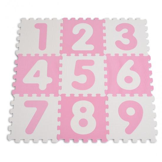 Παζλ Δαπέδου με Αριθμούς 9τμχ Ροζ Sunta Toys