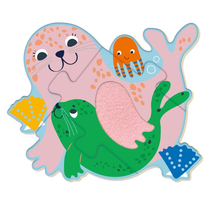 Πάζλ Ξύλινα Touch Sea 4τμχ Avenir Πάζλ Ξύλινα Touch Sea 4τμχ Avenir