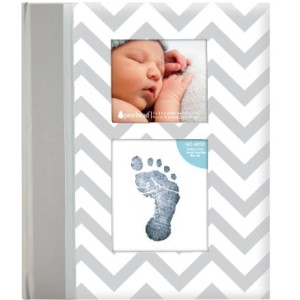 Pearhead: Βιβλίο αναμνήσεων μωρού Chevron Gray