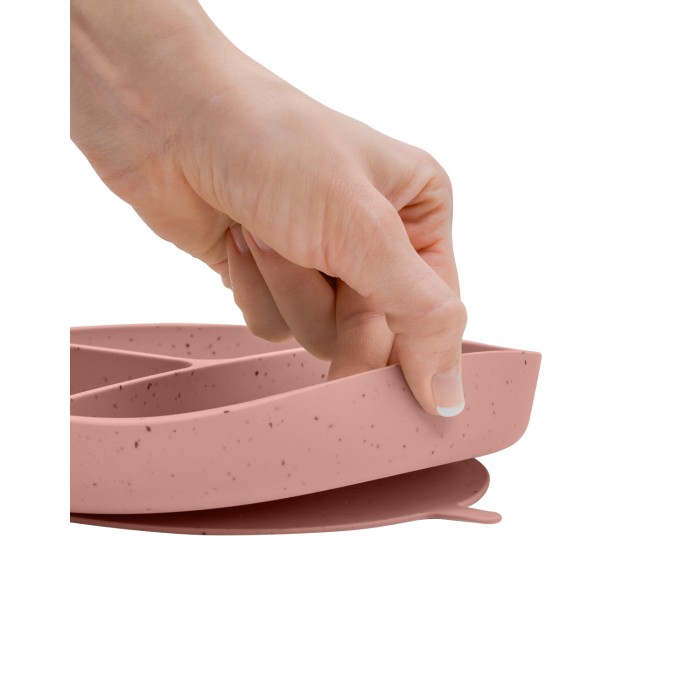 Πιάτο Με Χωρίσματα Platinum Silicone Blush Kikka Boo