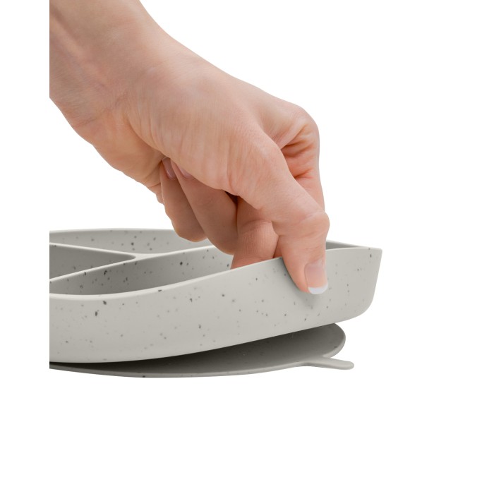 Πιάτο Με Χωρίσματα Platinum Silicone Sand Kikka Boo