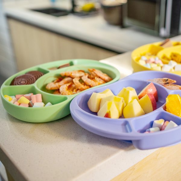 Πιάτο Σιλικόνης με Χωρίσματα Ελεφαντάκι Τιρκουάζ BabyWise Πιάτο Σιλικόνης με Χωρίσματα Ελεφαντάκι Τιρκουάζ BabyWise