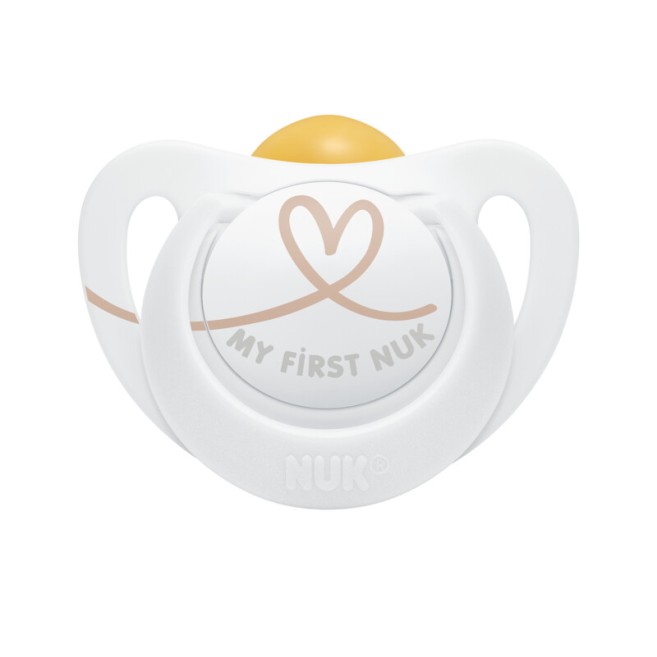 Πιπίλα Latex Nuk Star 0-6m Λευκό