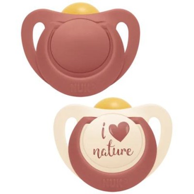 Πιπίλα Λατέξ Nuk For Nature 0-6m Ροζ - Λευκό