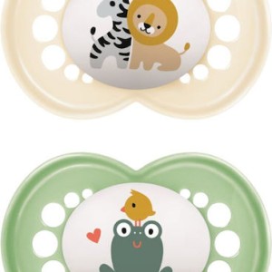 Πιπίλα Original Σιλικόνης 6-16 μηνών - Unisex - Κρεμ - Πράσινο - MAM Πιπίλα Original Σιλικόνης 6-16 μηνών - Unisex - Κρεμ - Πράσινο - MAM