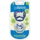 Πιπίλα Σιλικόνης Μπλε Αρκούδα Advantage 0-6m Dr. Brown’s