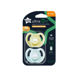 Πιπίλες Σιλικόνης 2τμχ 6-18m Tommee Tippee Ultra Light