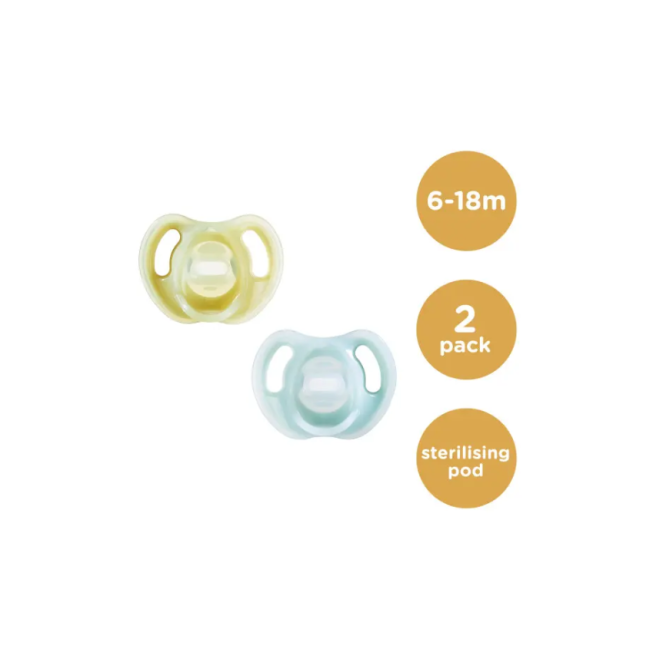Πιπίλες Σιλικόνης 2τμχ 6-18m Tommee Tippee Ultra Light