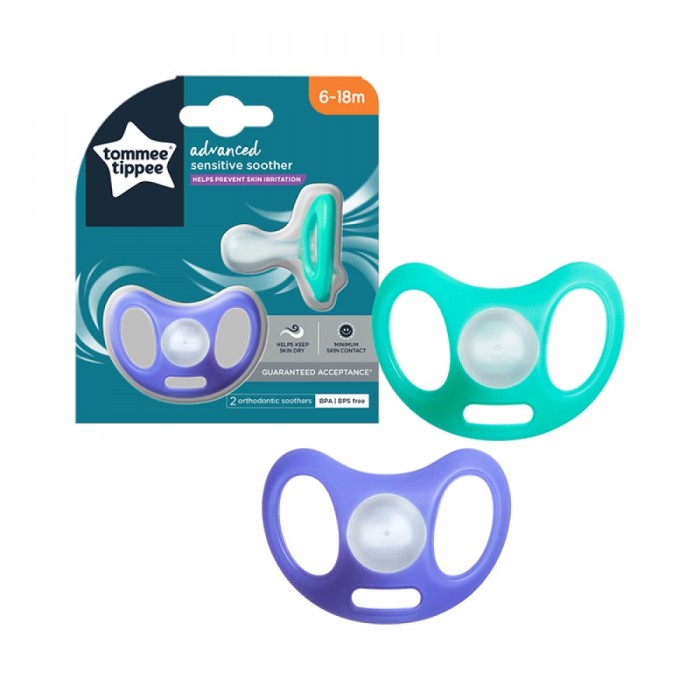 Πιπίλες Σιλικόνης 2τμχ Tommee Tippee Advanced Sensitive 6-18m Πιπίλες Σιλικόνης 2τμχ Tommee Tippee Advanced Sensitive 6-18m