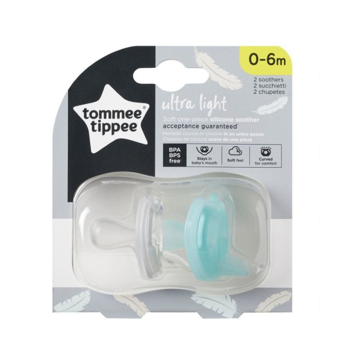 Πιπίλες Σιλικόνης Ultra Light 0-6m 2τμχ Tommee Tippee