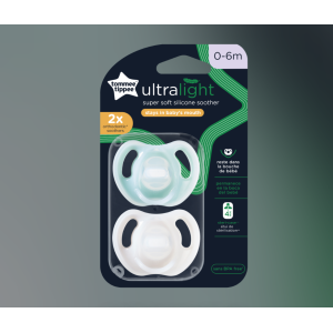 Πιπίλες Σιλικόνης Ultra Light 0-6m 2τμχ Tommee Tippee