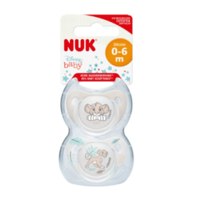 Πιπίλες Σιλικόνης Lion King 0-6m Nuk