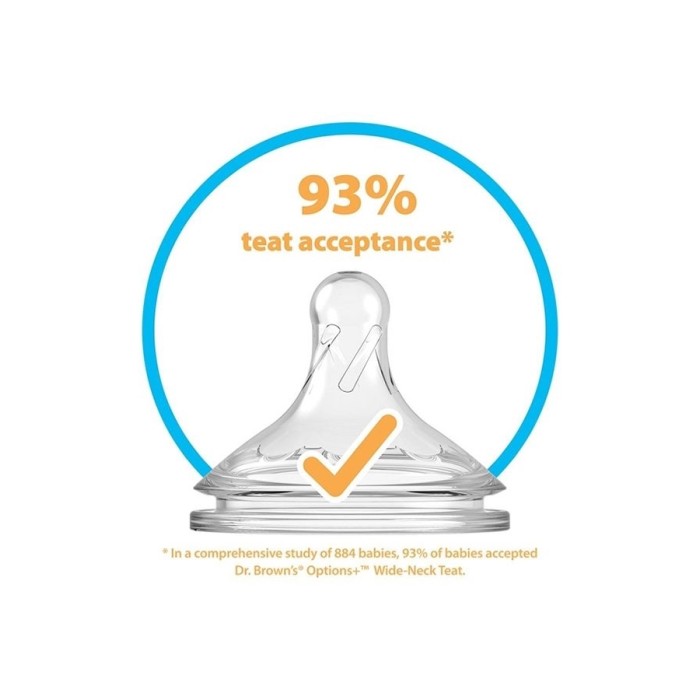 Πλαστικά Μπιμπερό Natural Flow Options+ με Φαρδύ Λαιμό 2x270ml & 2x330ml Dr Brown's