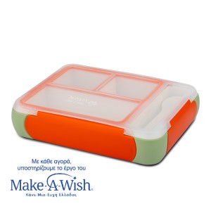 Πλαστικό Δοχείο Φαγητού Bento Ορθογώνιο Πράσινο - Πορτοκαλί Ορθογώνιο 800ml We Care Πλαστικό Δοχείο Φαγητού Bento Ορθογώνιο Πράσινο - Πορτοκαλί Ορθογώνιο 800ml We Care