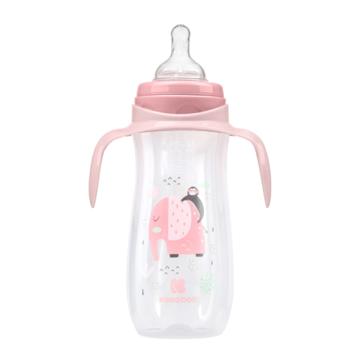 Πλαστικό Μπιμπερό 400ml Jingle Jungle Pink Kikka Boo