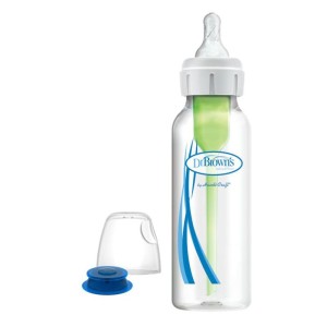 Πλαστικό Μπιμπερό  Με Στενό Λαιμό Specialty Feeding System Zero Resistance 0m+ 250ml Dr. Brown's